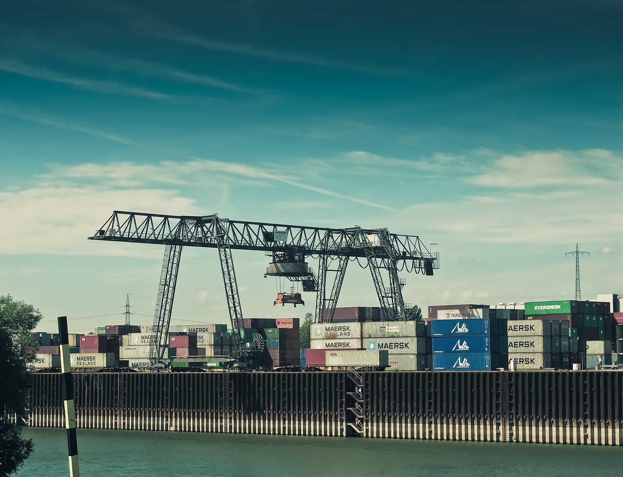 port container container terminal free photo
