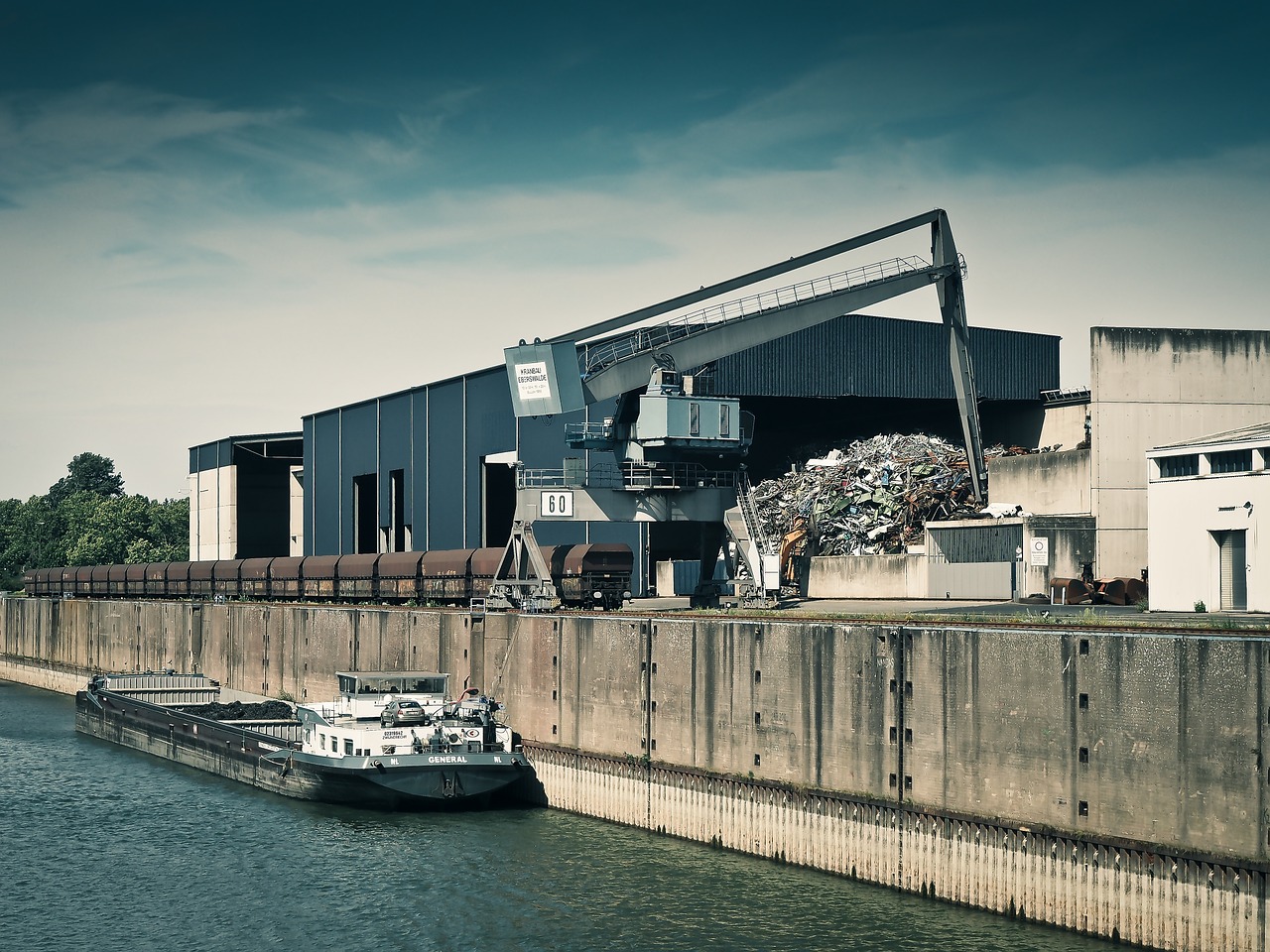 port ship freighter free photo