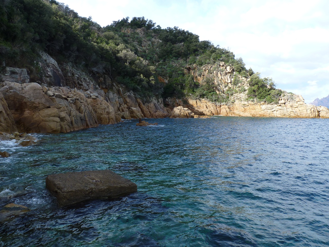 port corsican rocks free photo