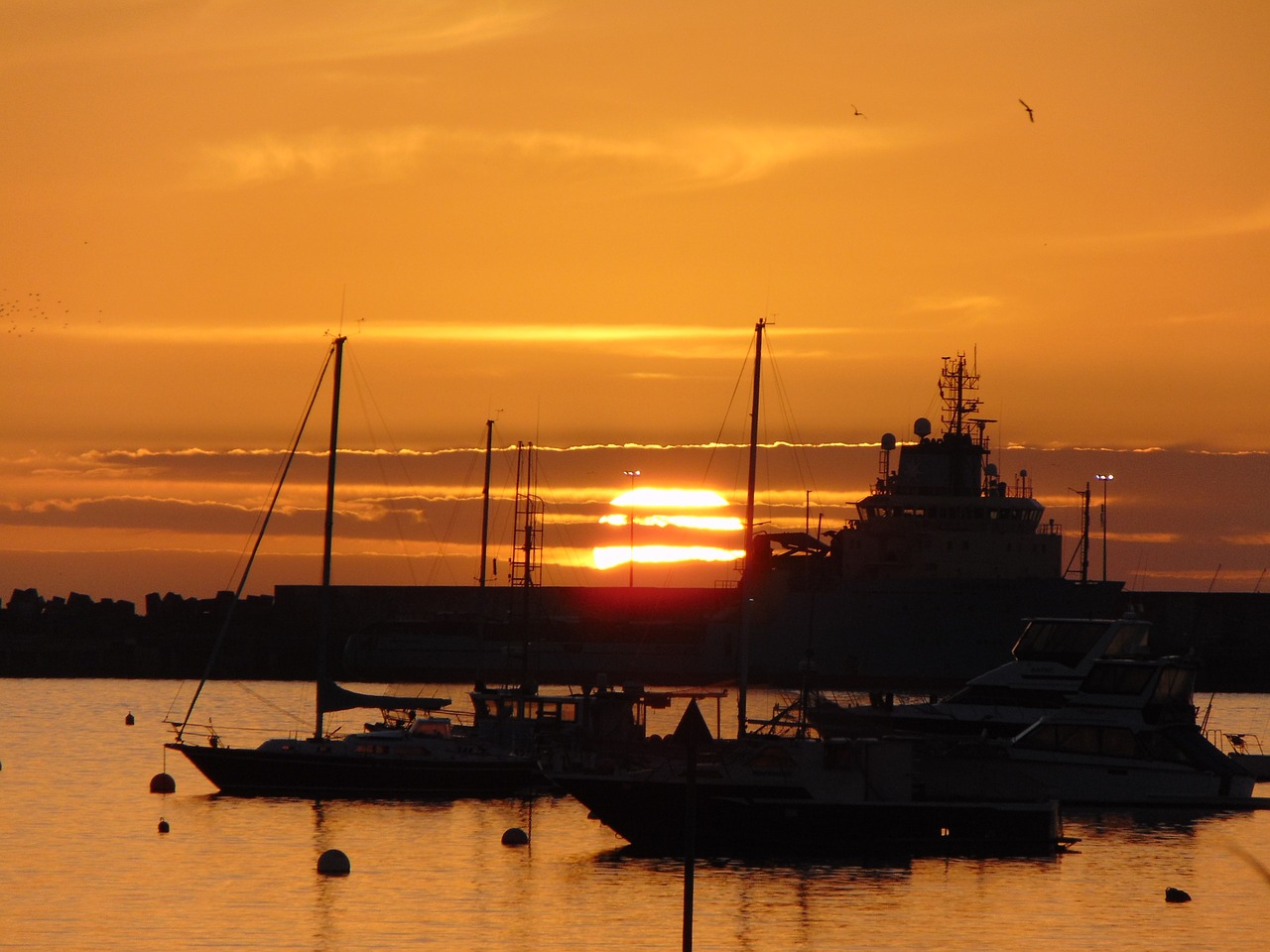 port harbour ships free photo