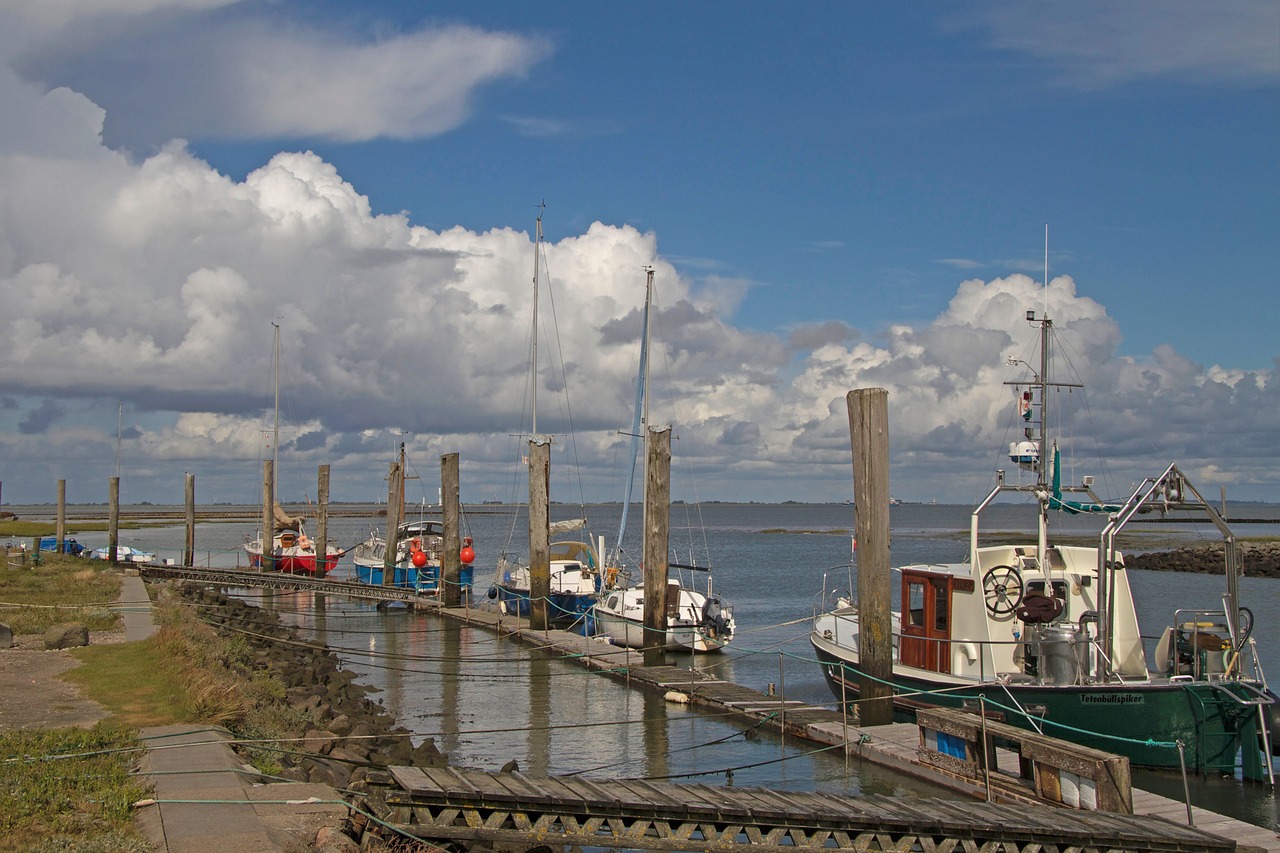 port boats north sea free photo