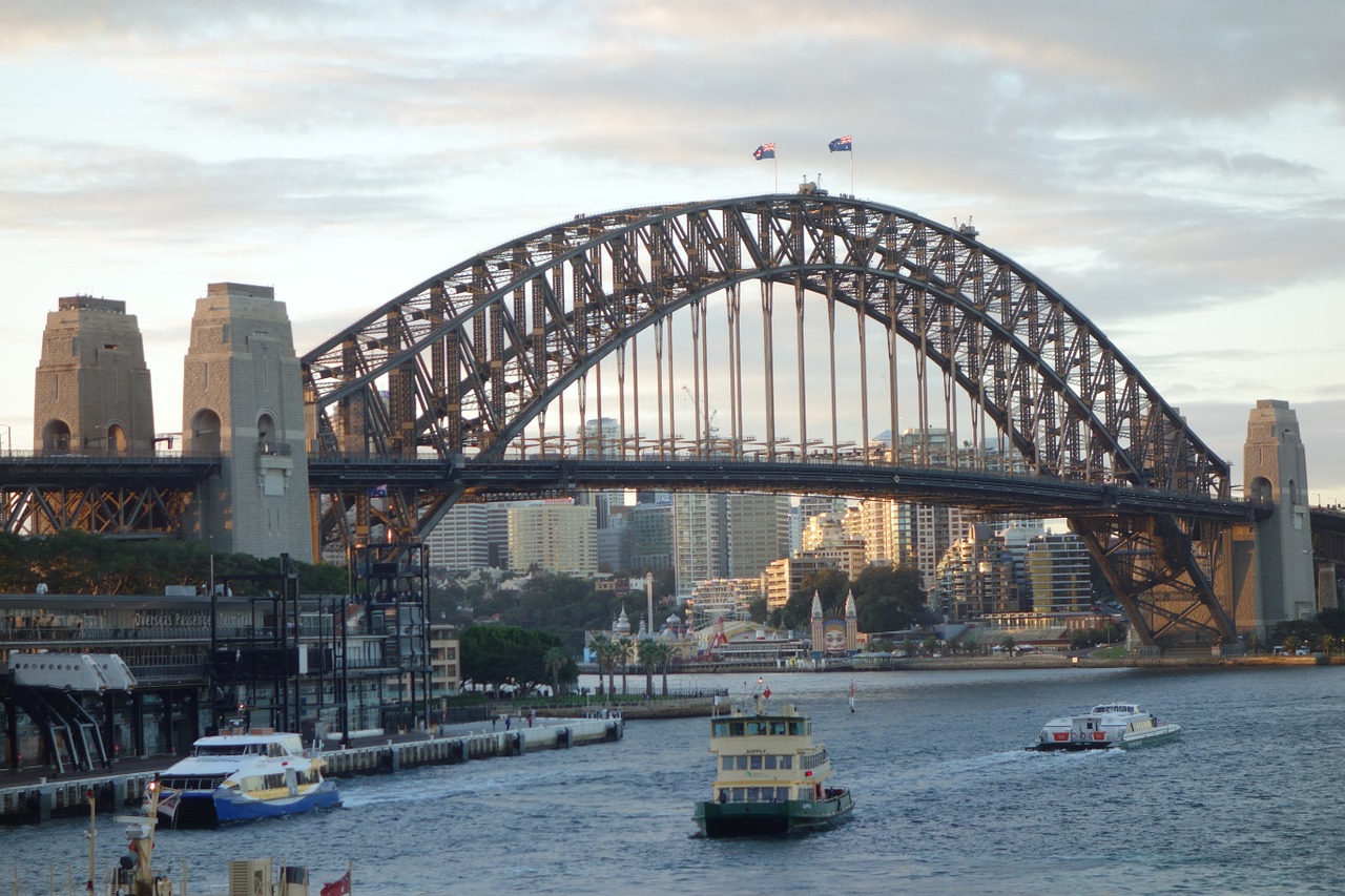 port bridge australia free photo