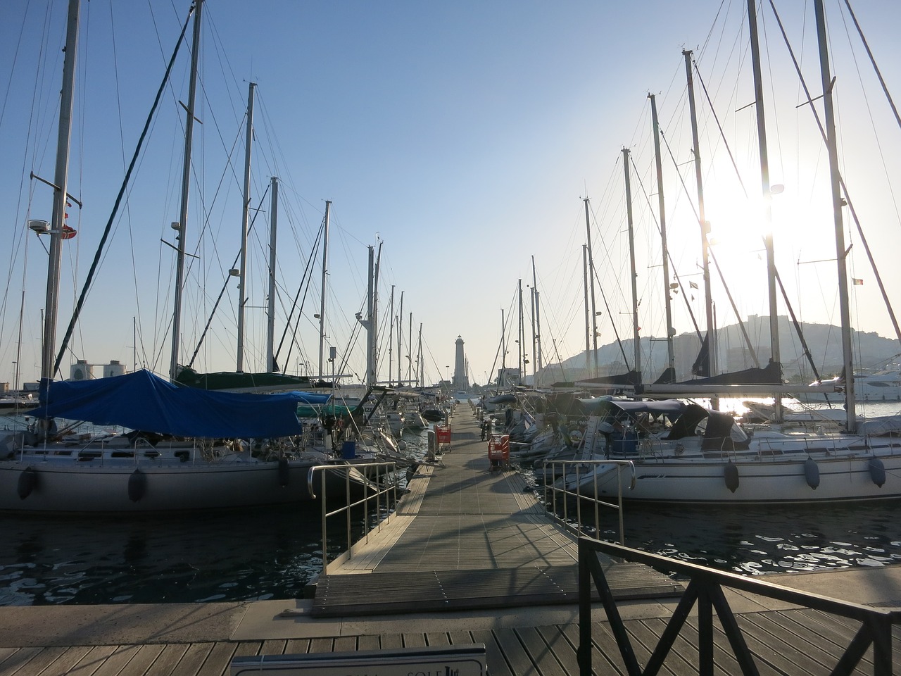 port sailing boats sea free photo