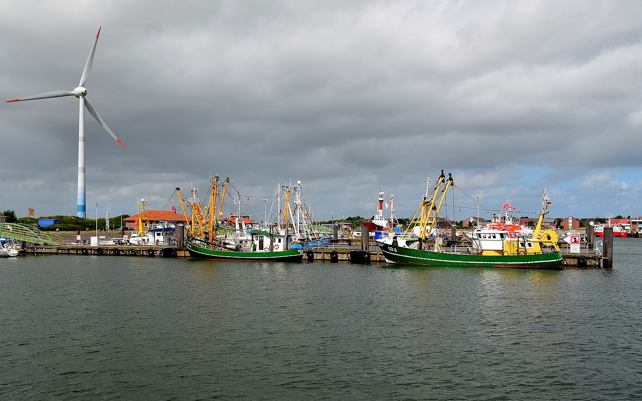 port industriehafen fishing port free photo