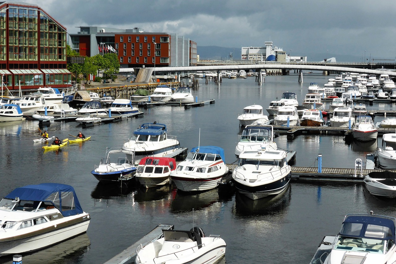 port boats norway free photo