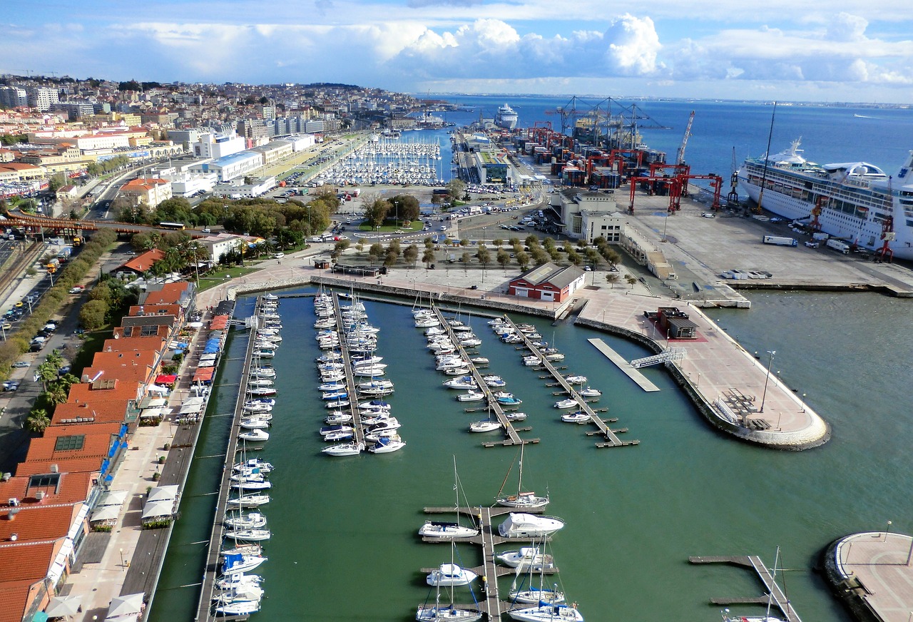 port lisbon view free photo