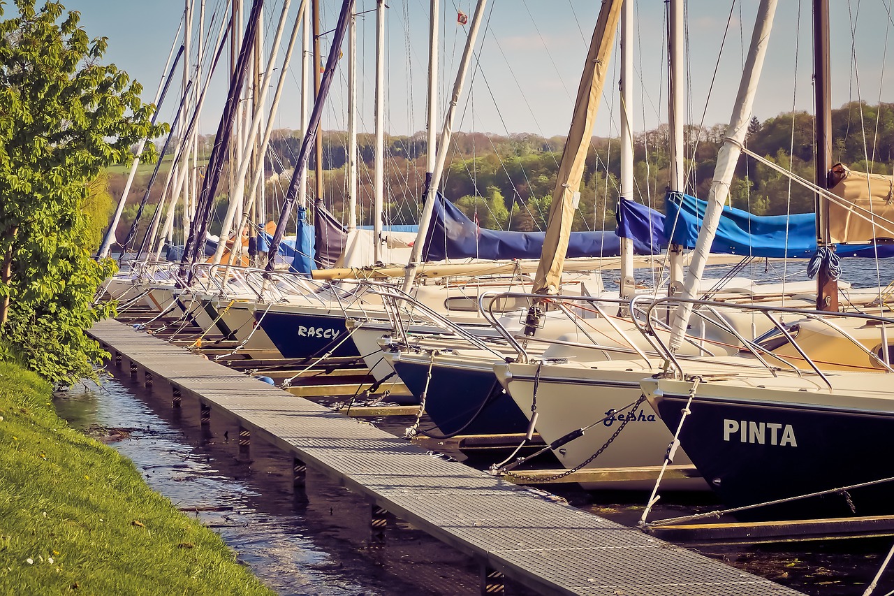 port sailing boats create free photo