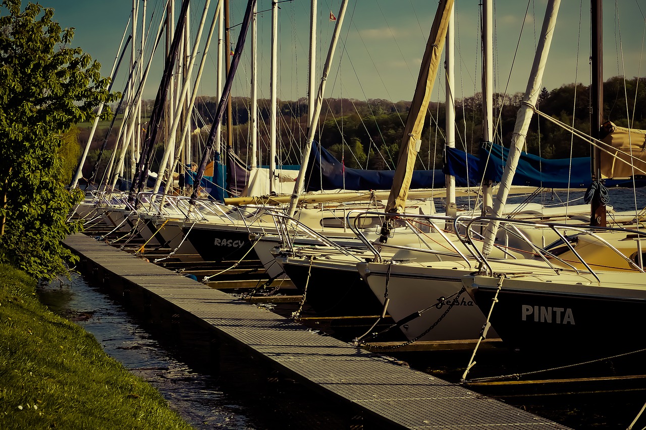 port sailing boats create free photo