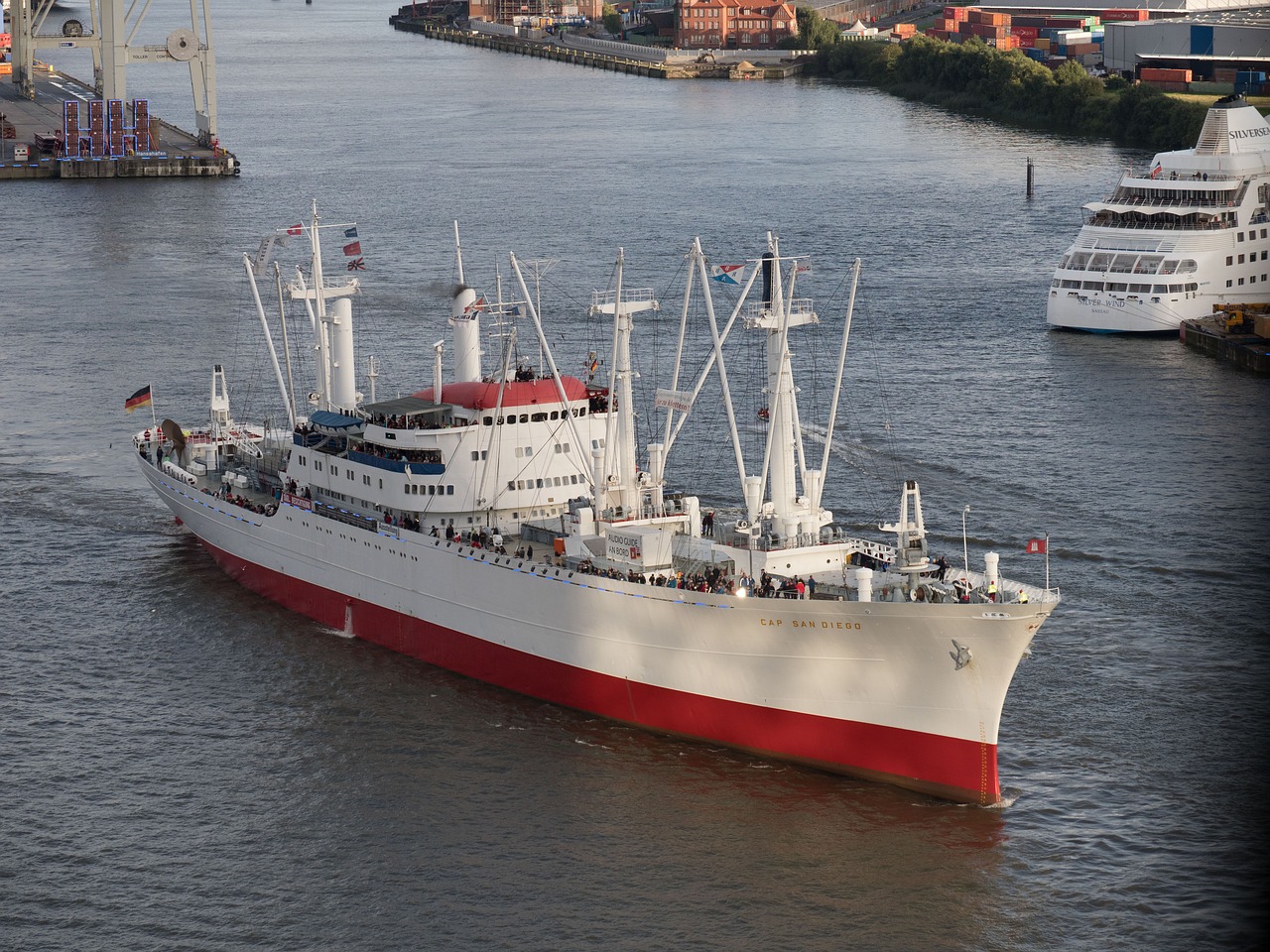 port hamburg museum ship free photo