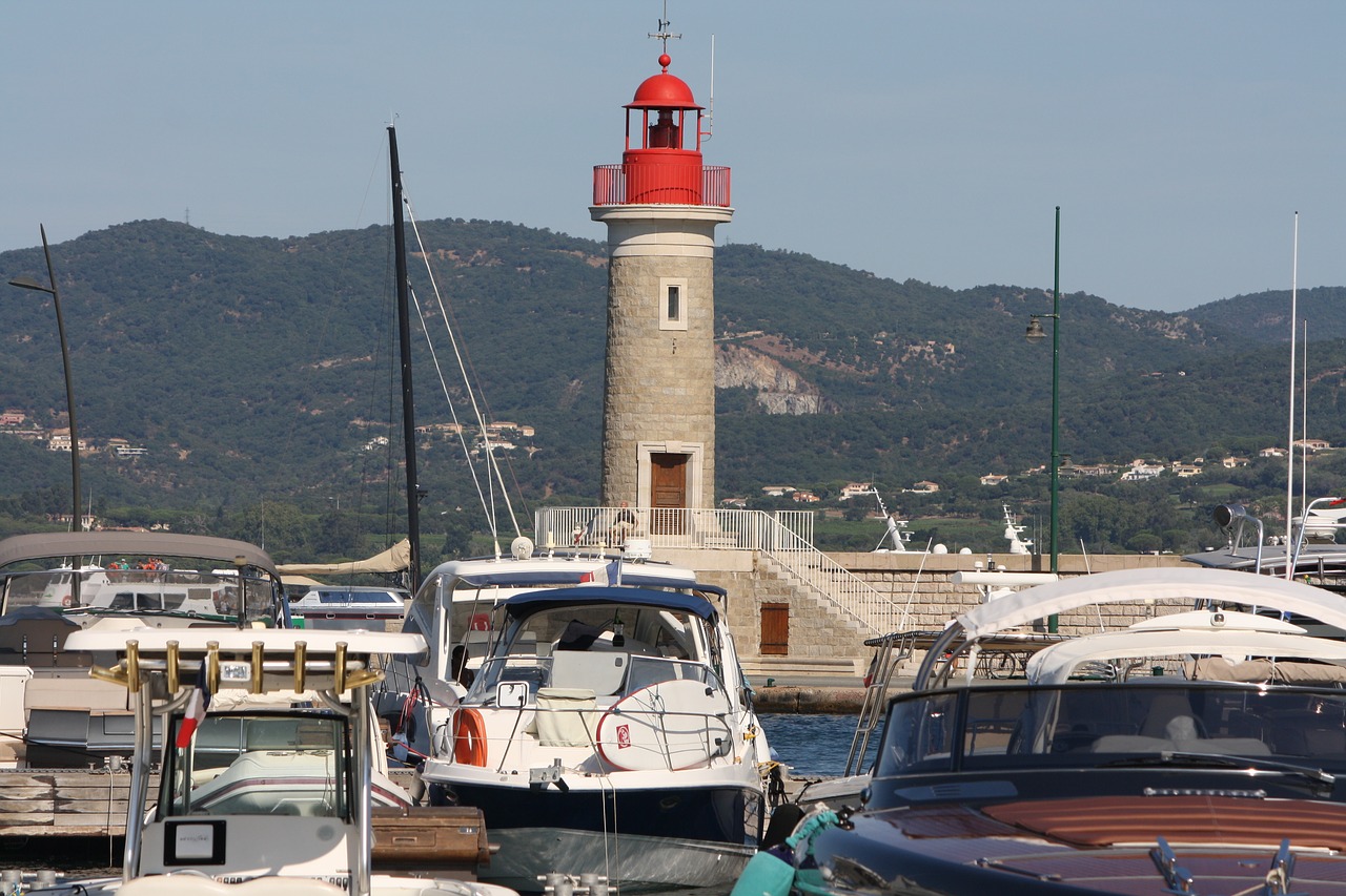 port light storm landscape free photo