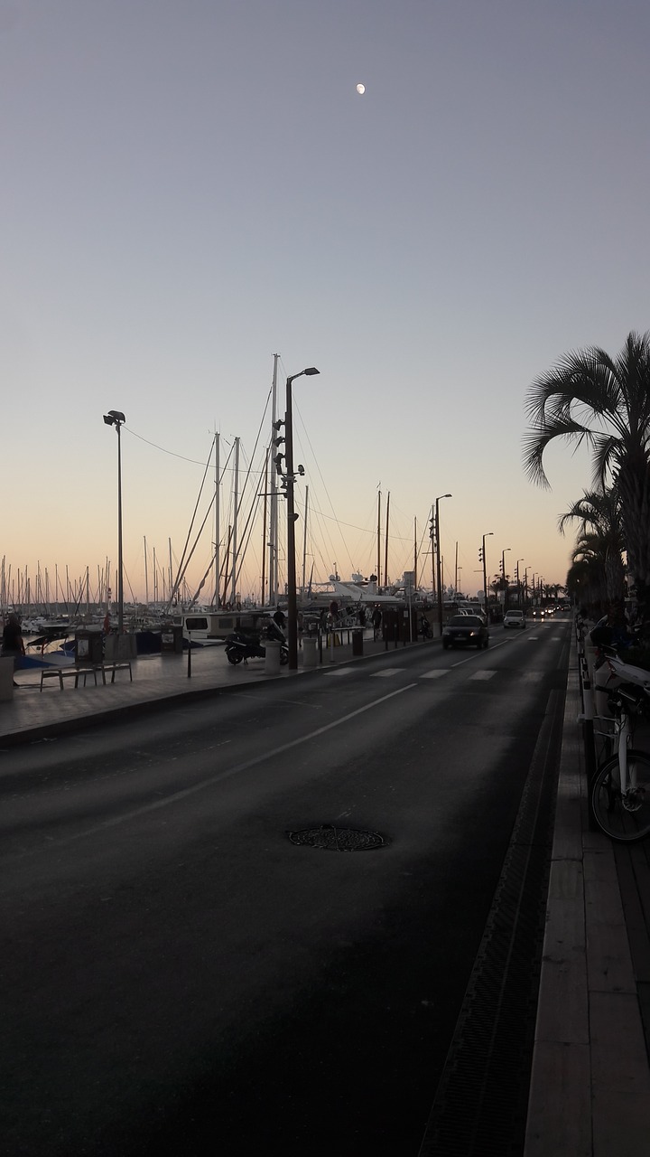 port cannes evening free photo