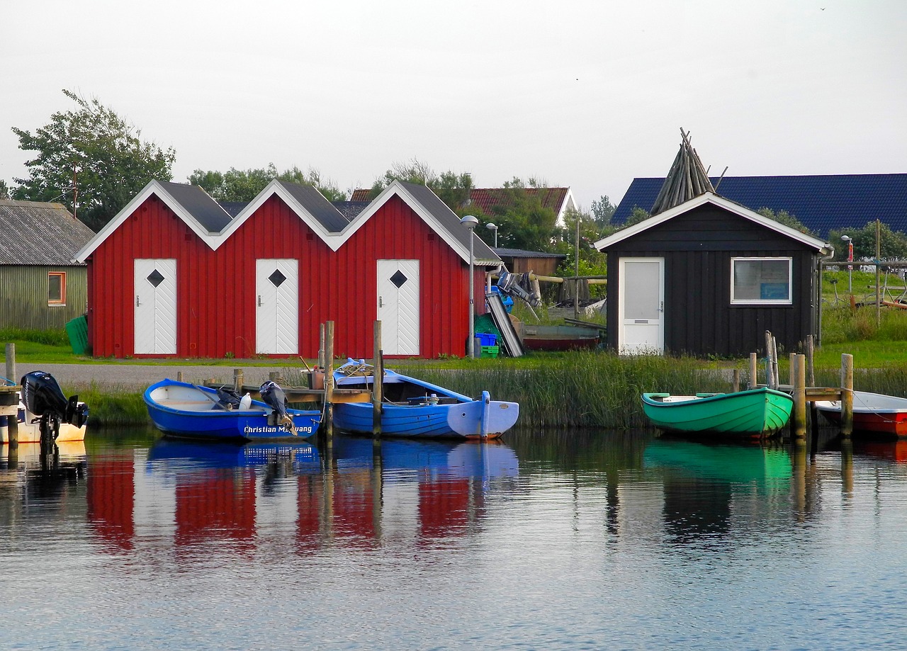 port denmark fishing village free photo