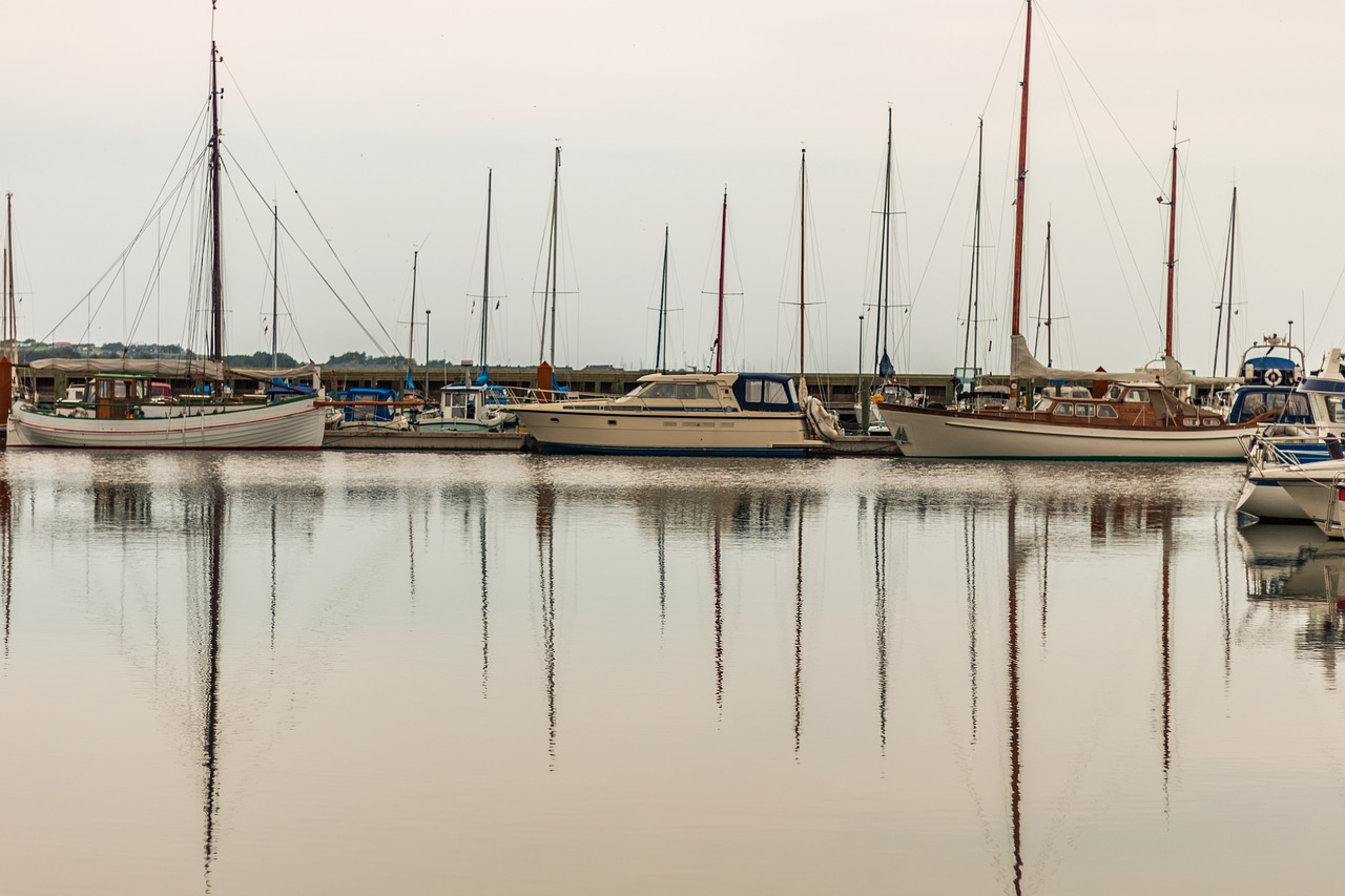 port  boats  water free photo