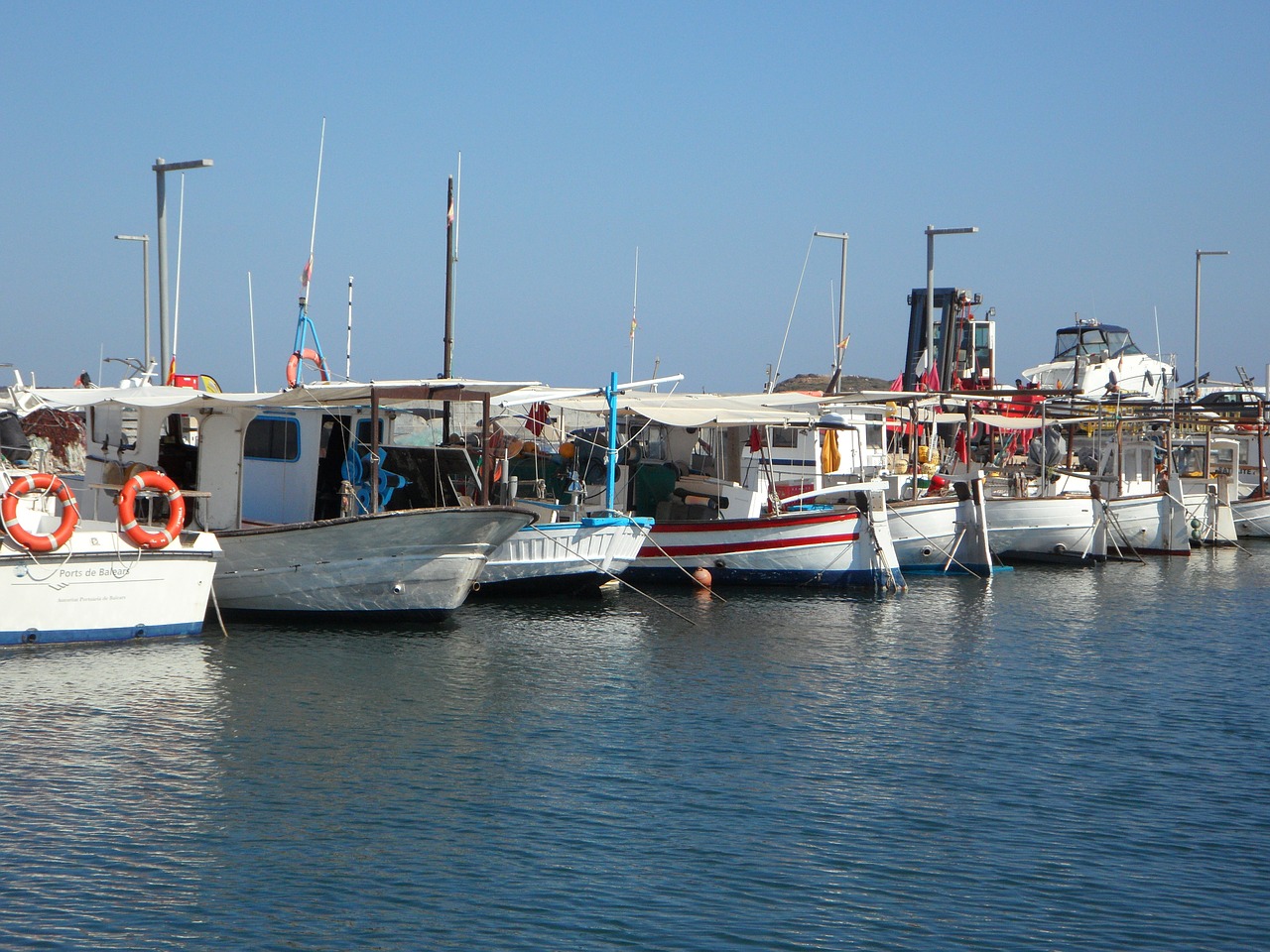 port boats pier free photo