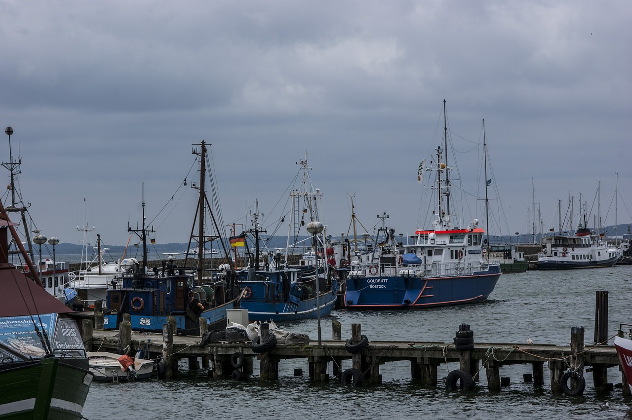 port ships water free photo