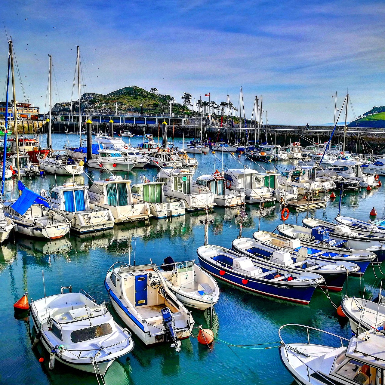 port  fishing  boat free photo