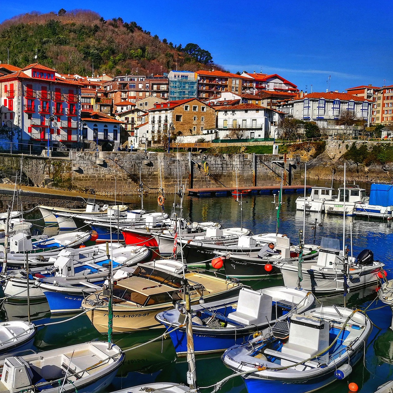 port  boats  costa free photo