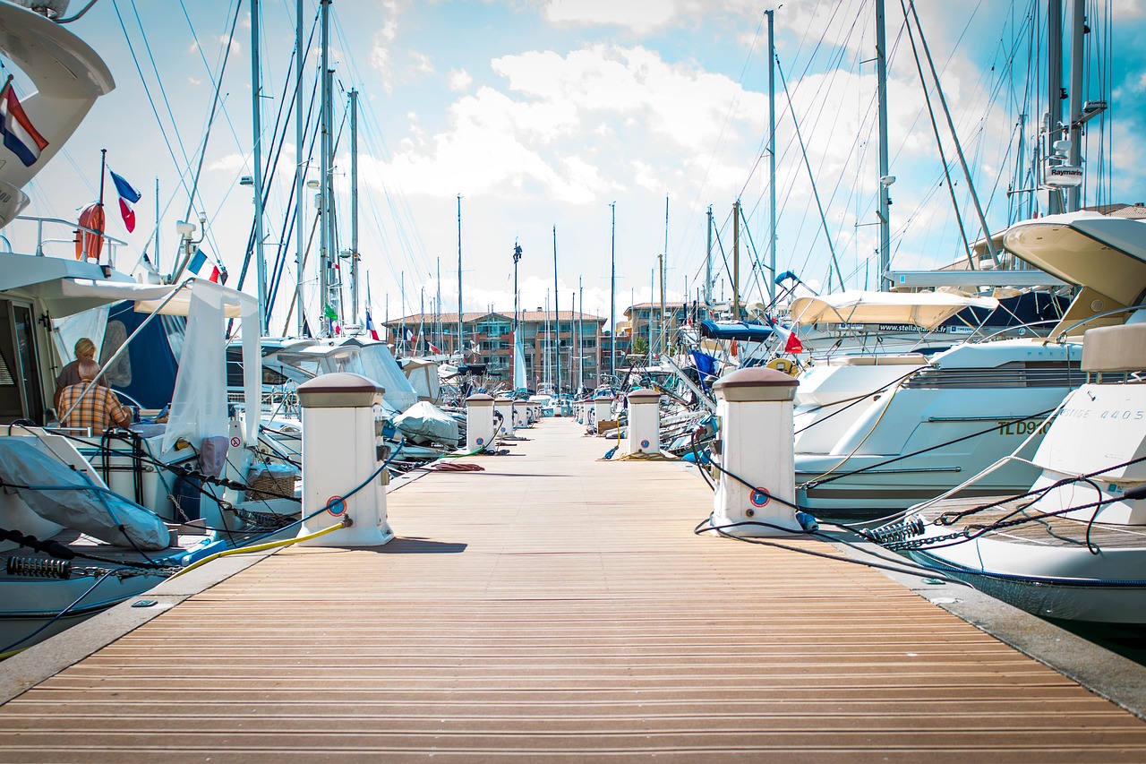 port  boats  water free photo