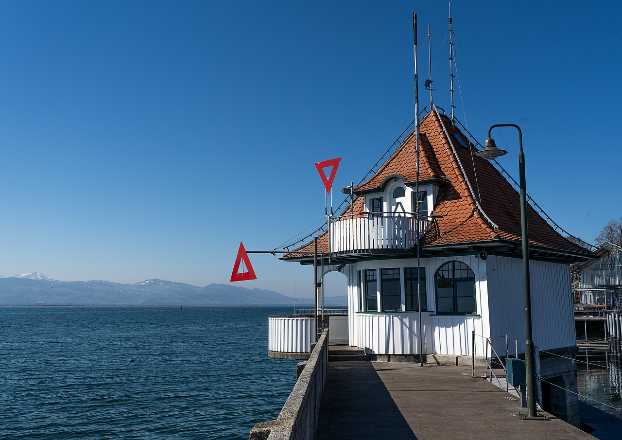 port  ship  lake constance free photo