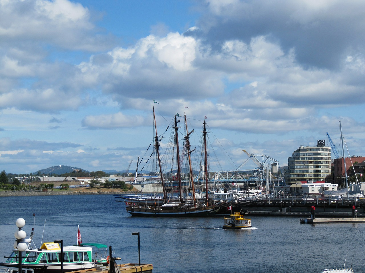 port water sailing ship free photo