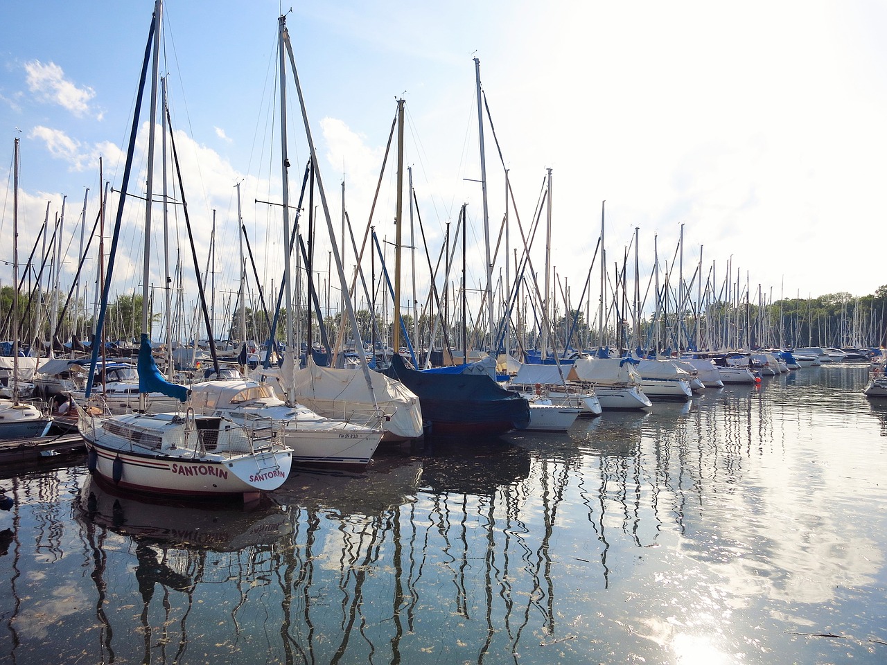 port boats lake constance free photo