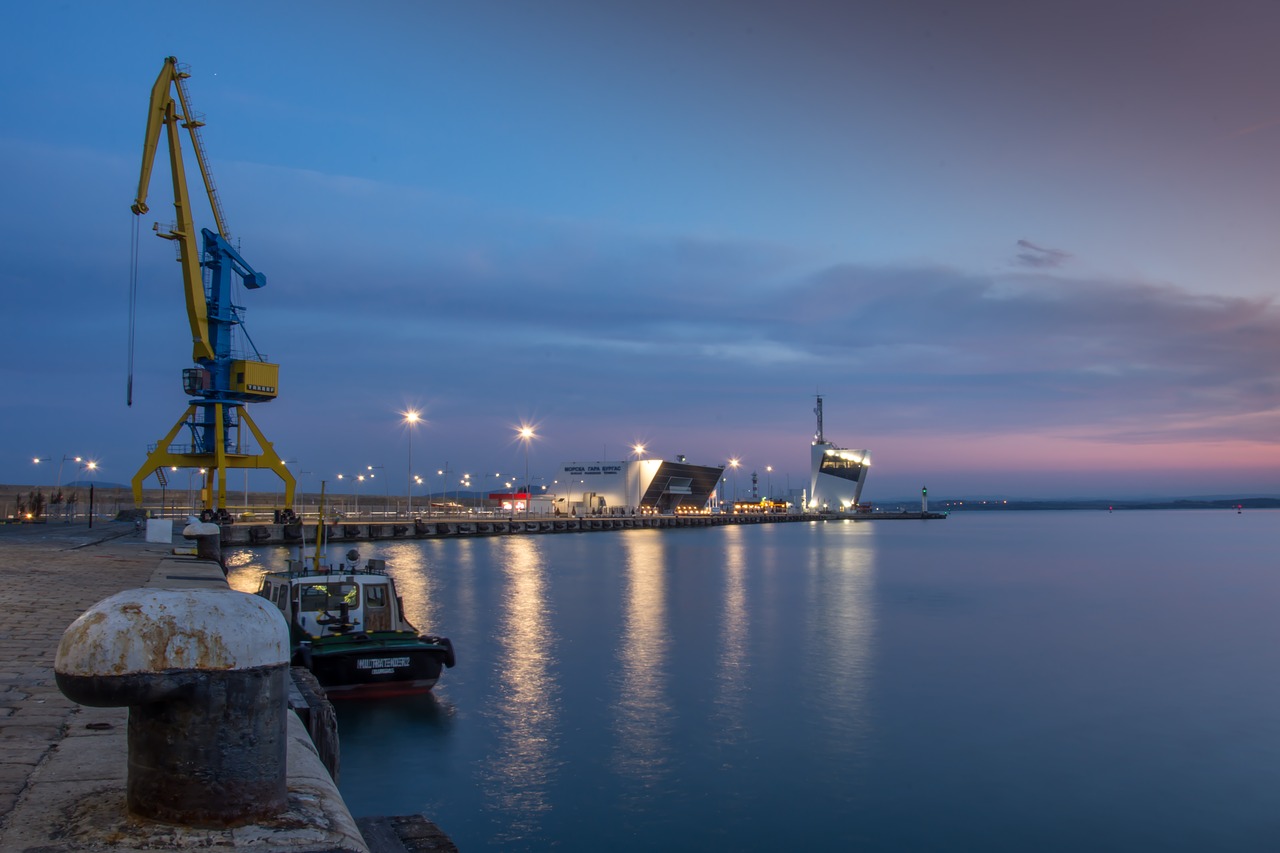 port burgas port harbor free photo