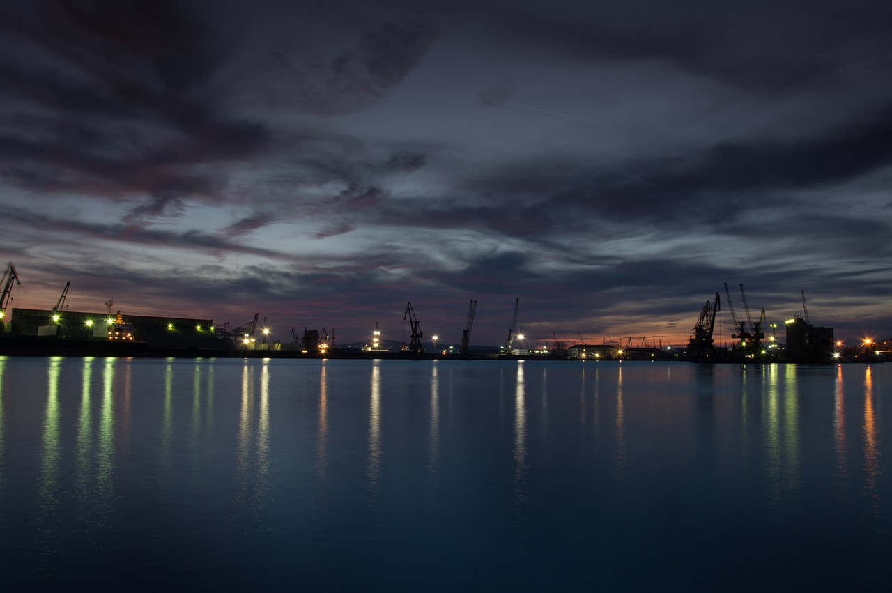 port burgas harbor bulgaria free photo