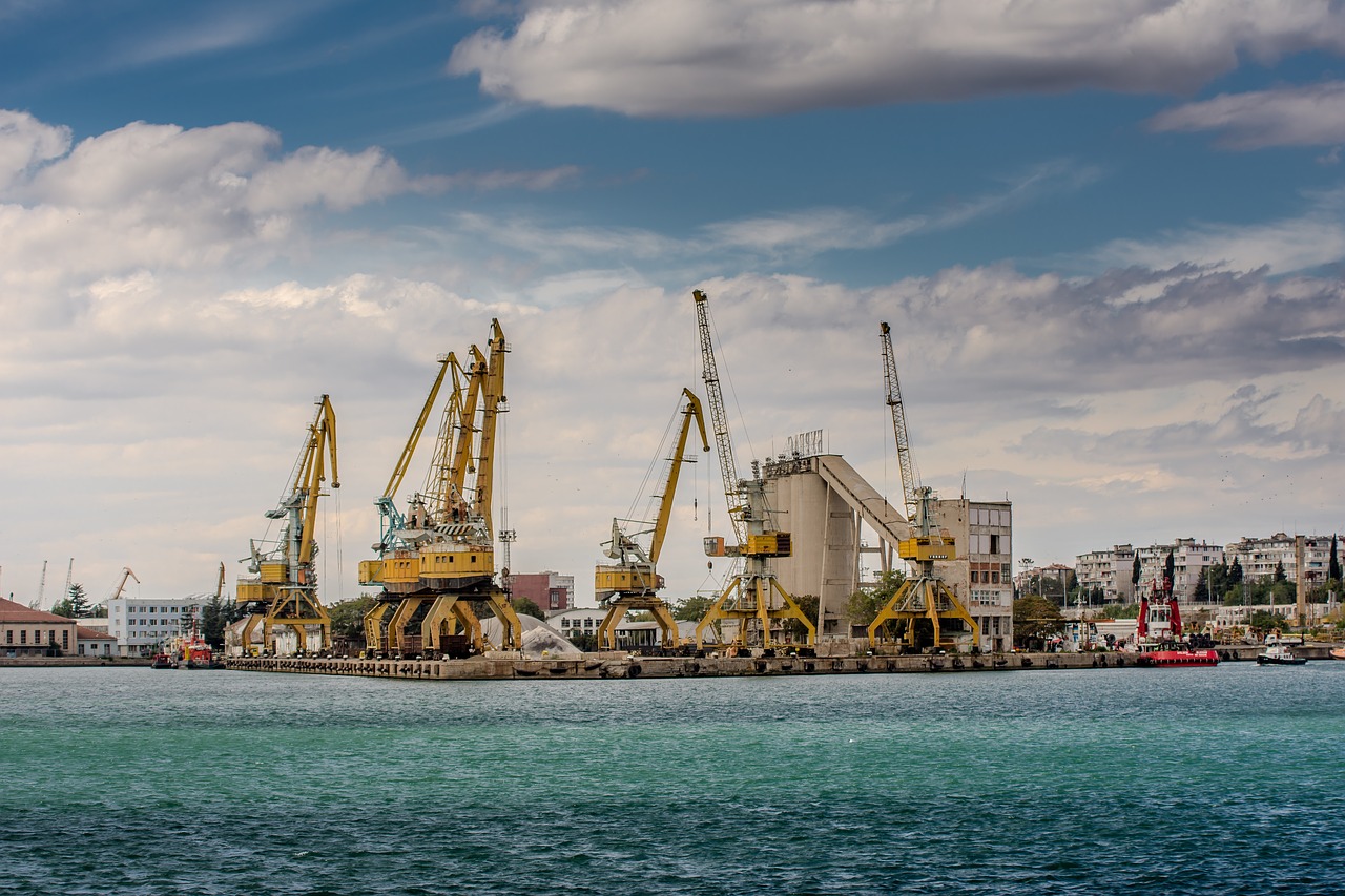 port burgas burgas harbor free photo