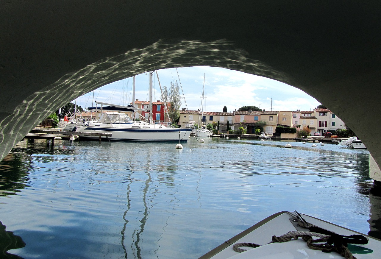 port grimaud provencal venice lake city free photo