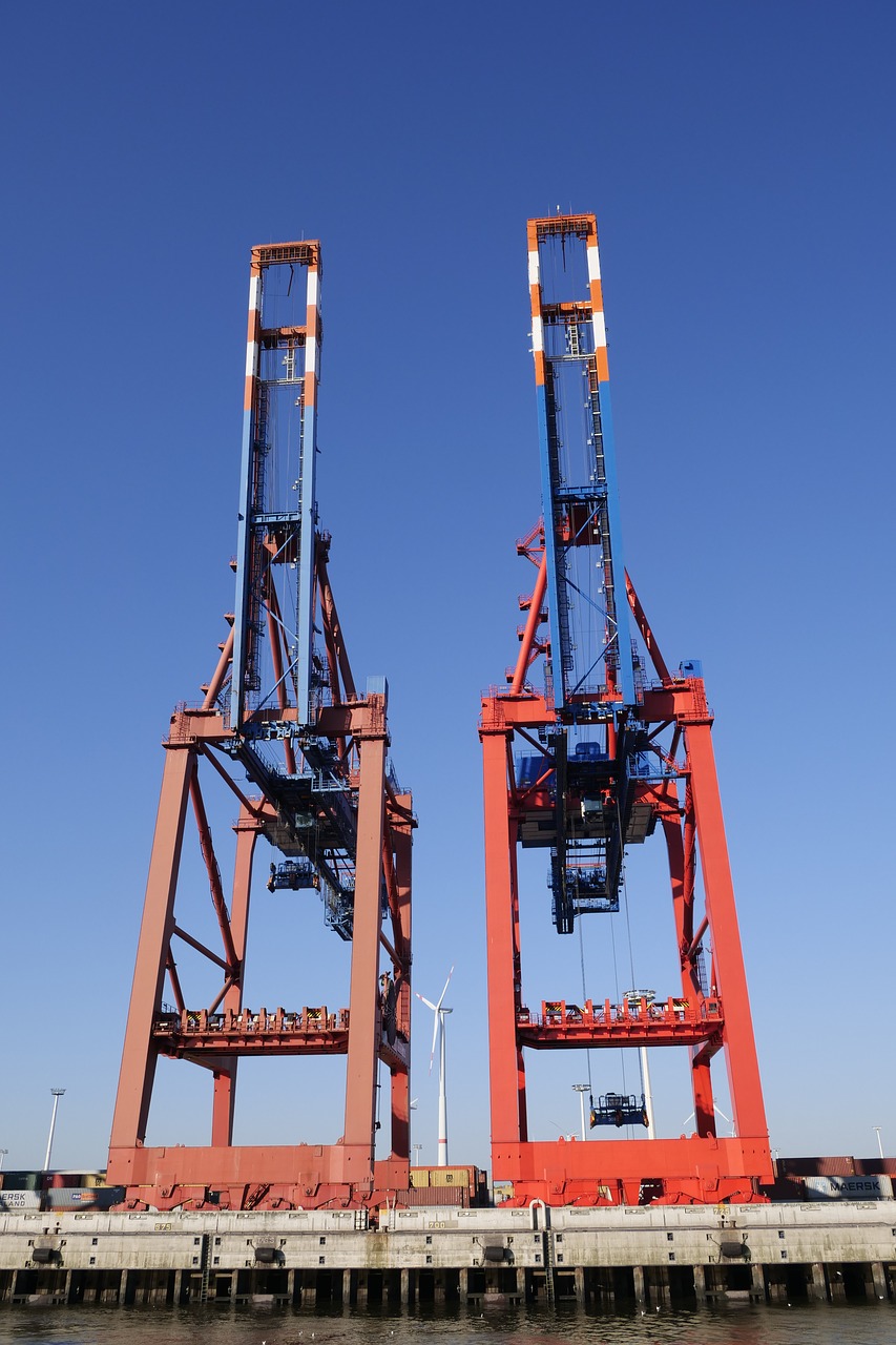 port industry  container  container cranes free photo
