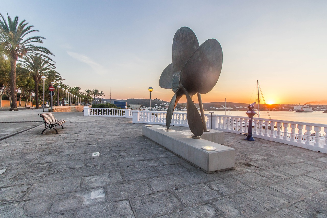 port of mahon minorca island free photo