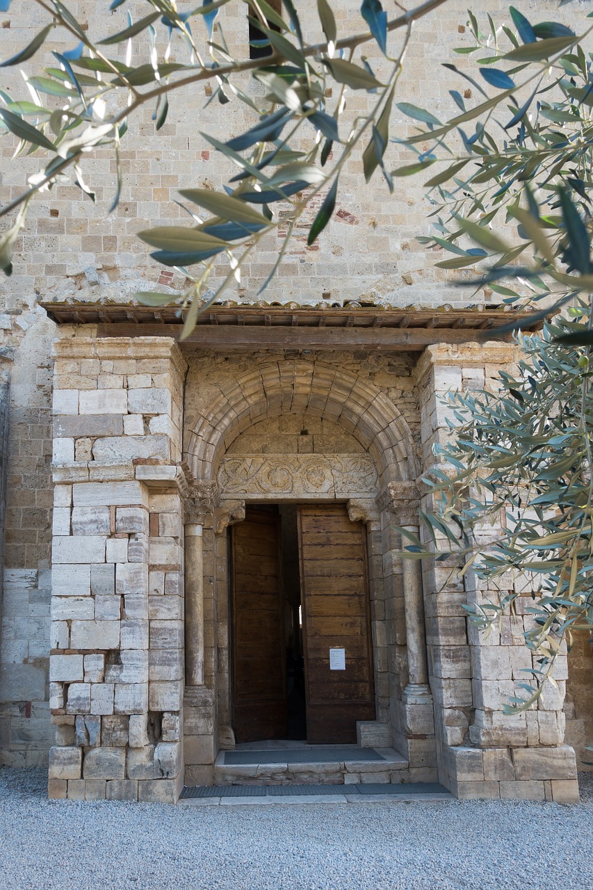 portal gate entrance abbey free photo