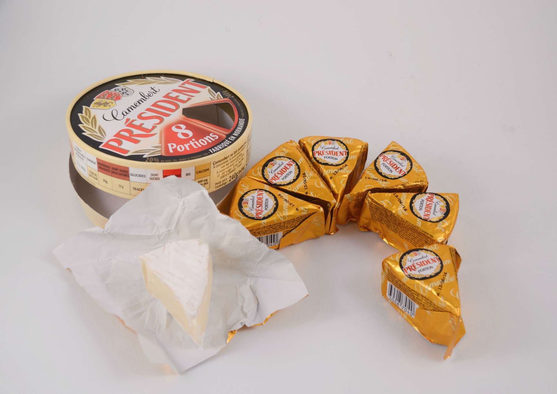 cheese camembert portions free photo
