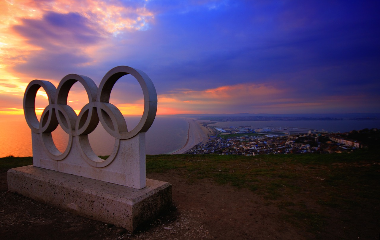 portland olympic rings free photo