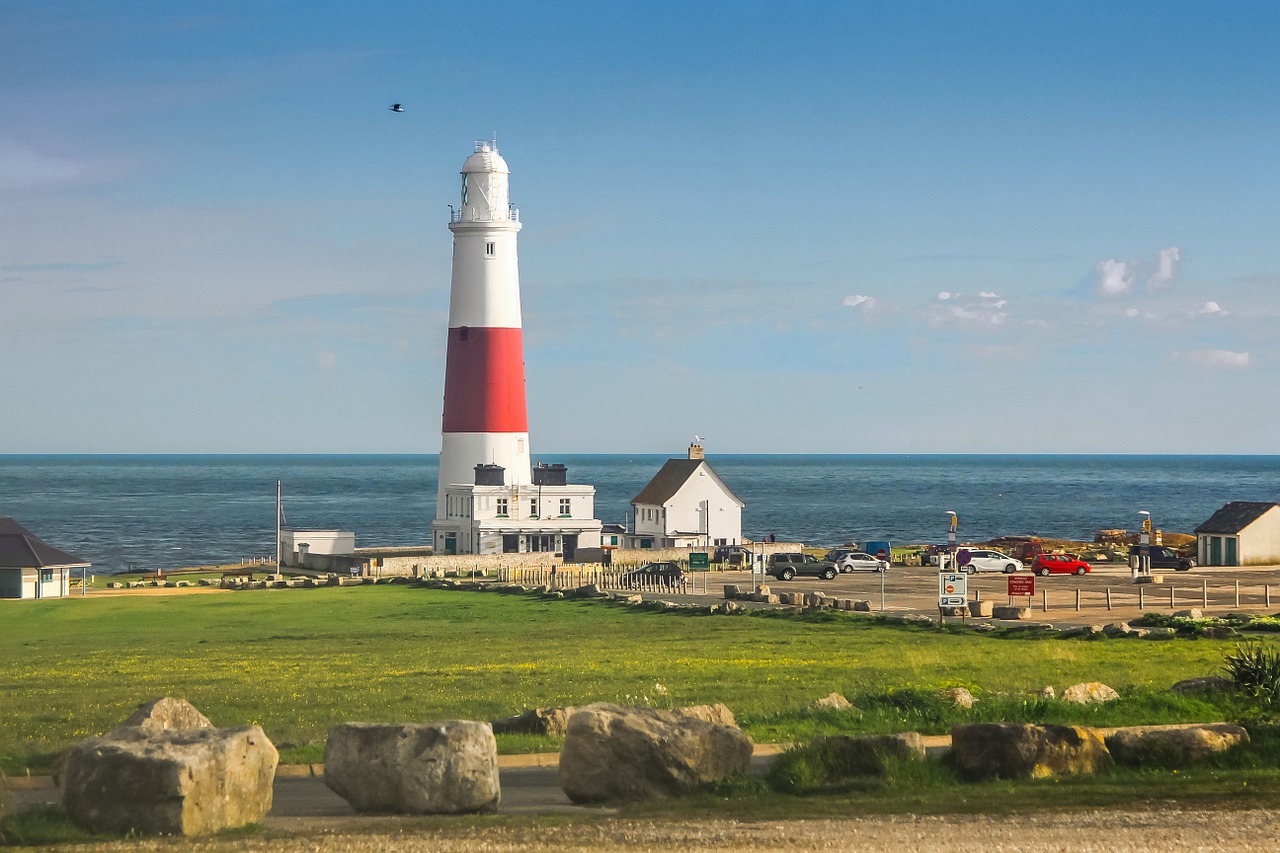 portland bill ocean lighthouse free photo