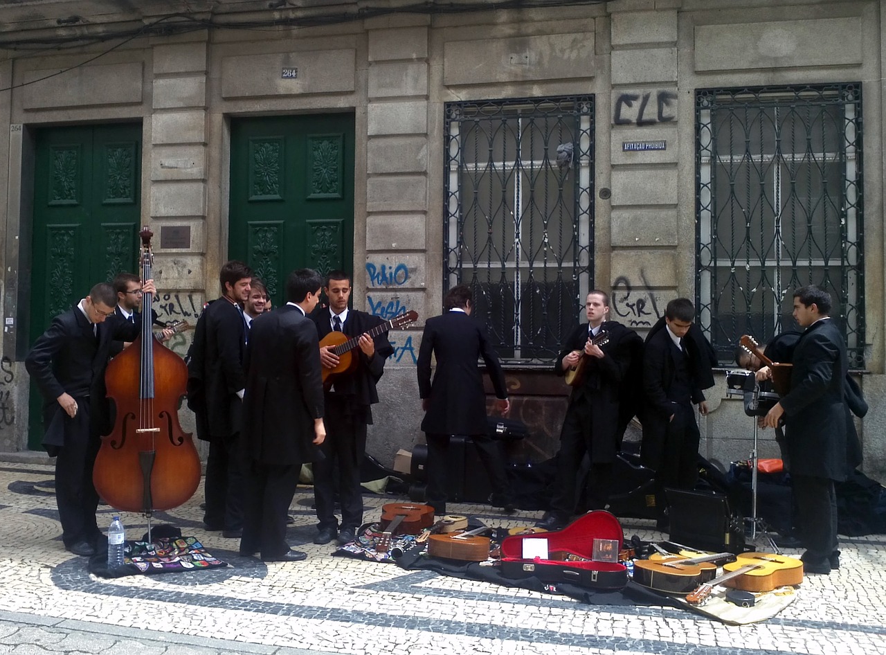 porto musician portugal free photo