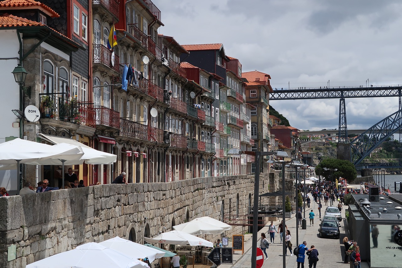 porto  bridge  street free photo