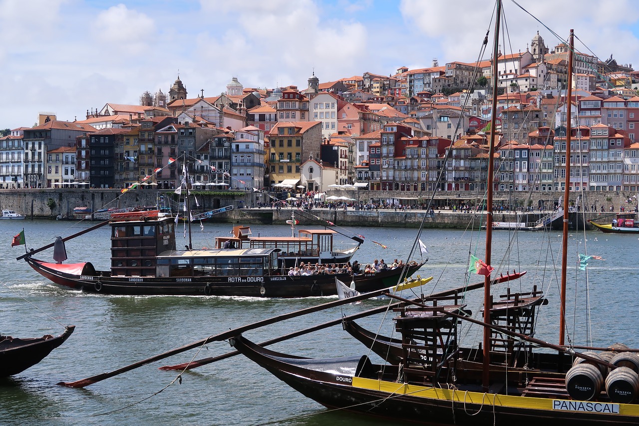 porto  river  boats free photo