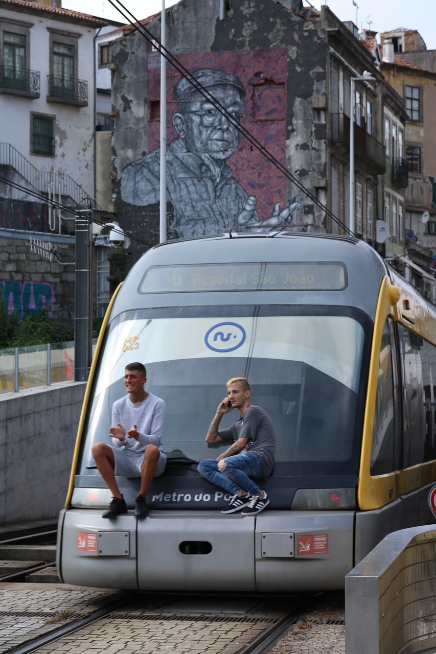 porto  tram  metro free photo