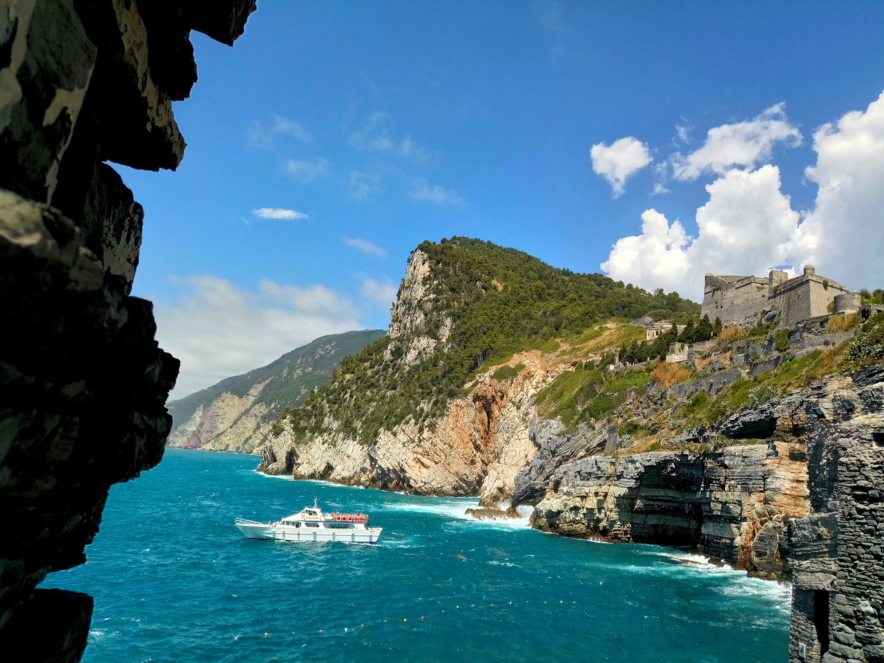 portovenere sea rocks free photo