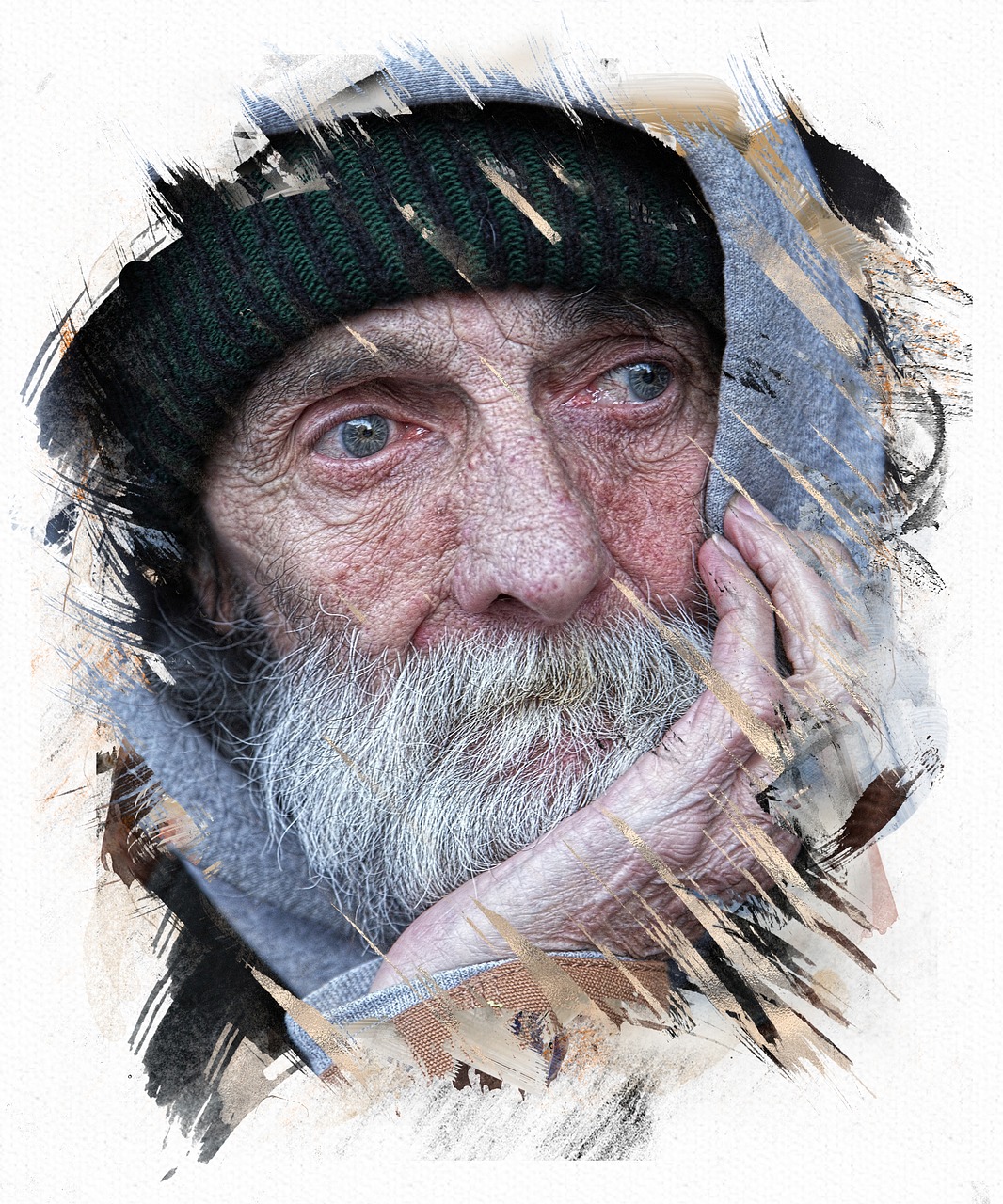 portrait human homeless free photo