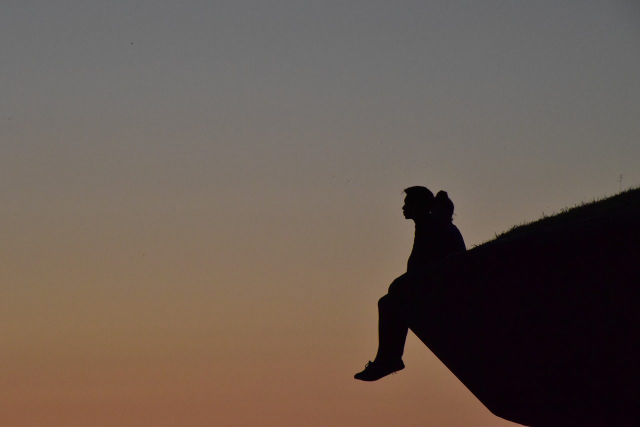 portrait light and shadow silhouette free photo