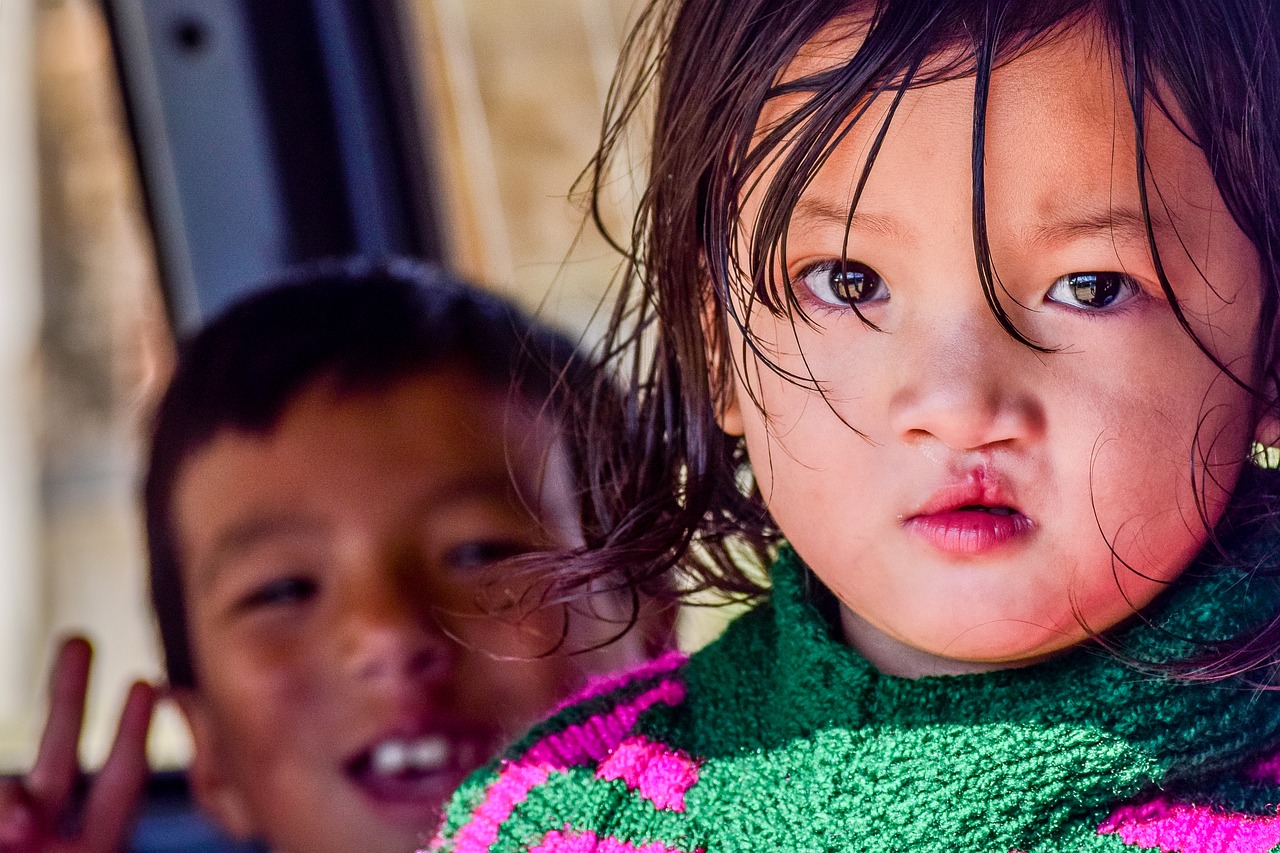 portrait kid bhutan free photo