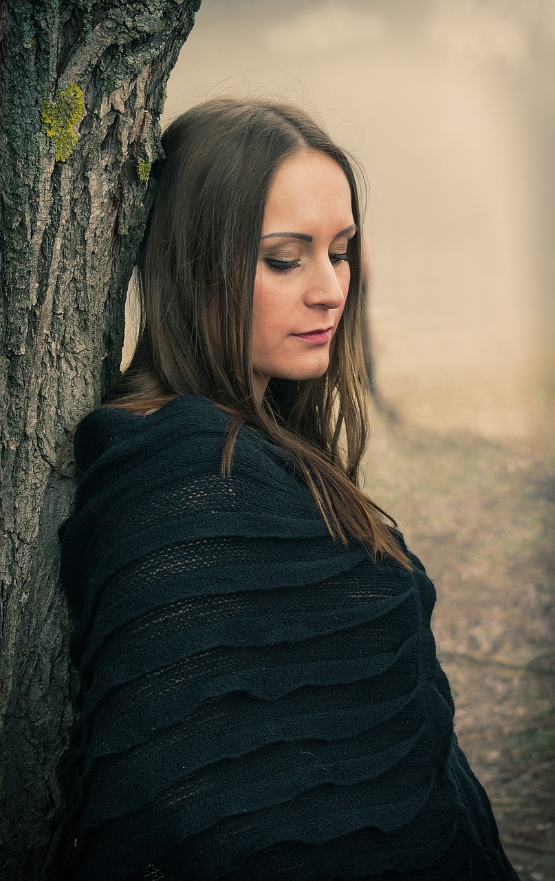 portrait woman outdoors free photo