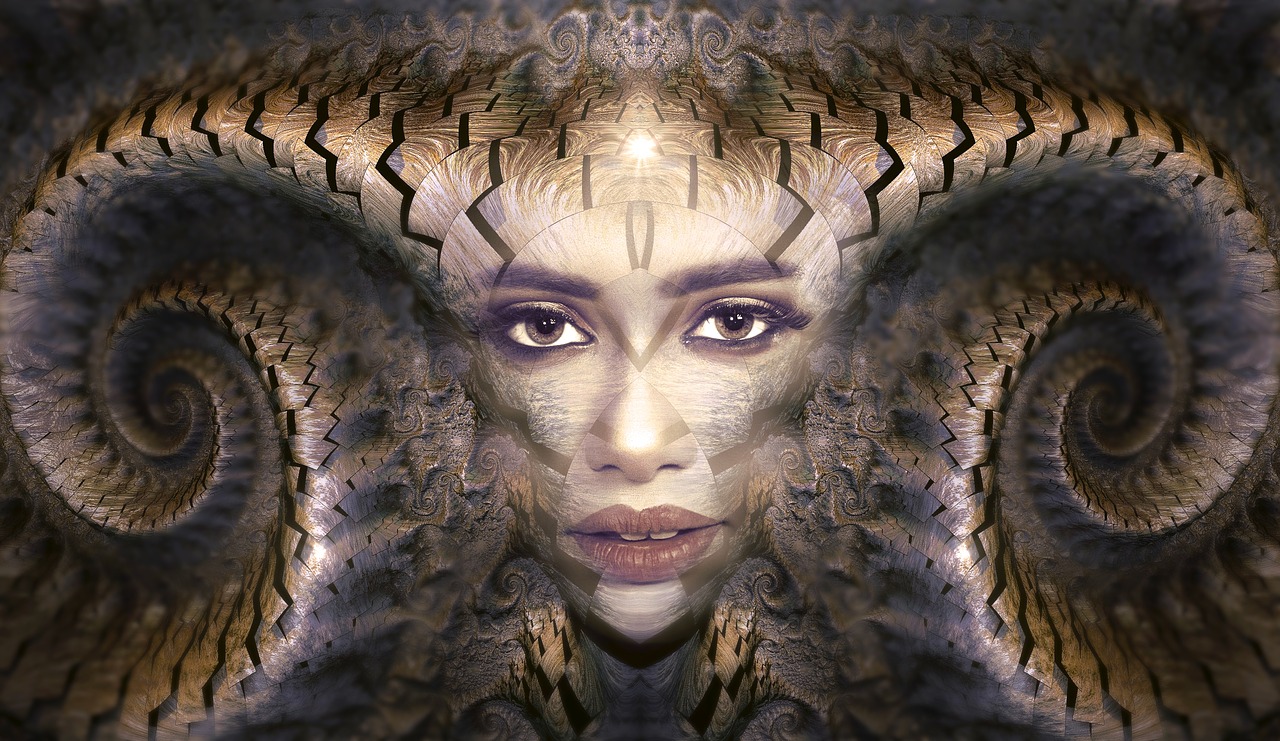 portrait fantasy fractal free photo