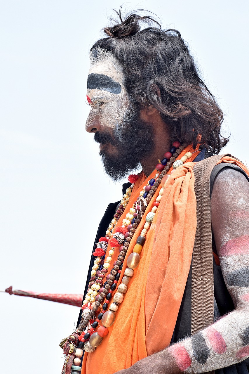portrait  sadhu  religion free photo