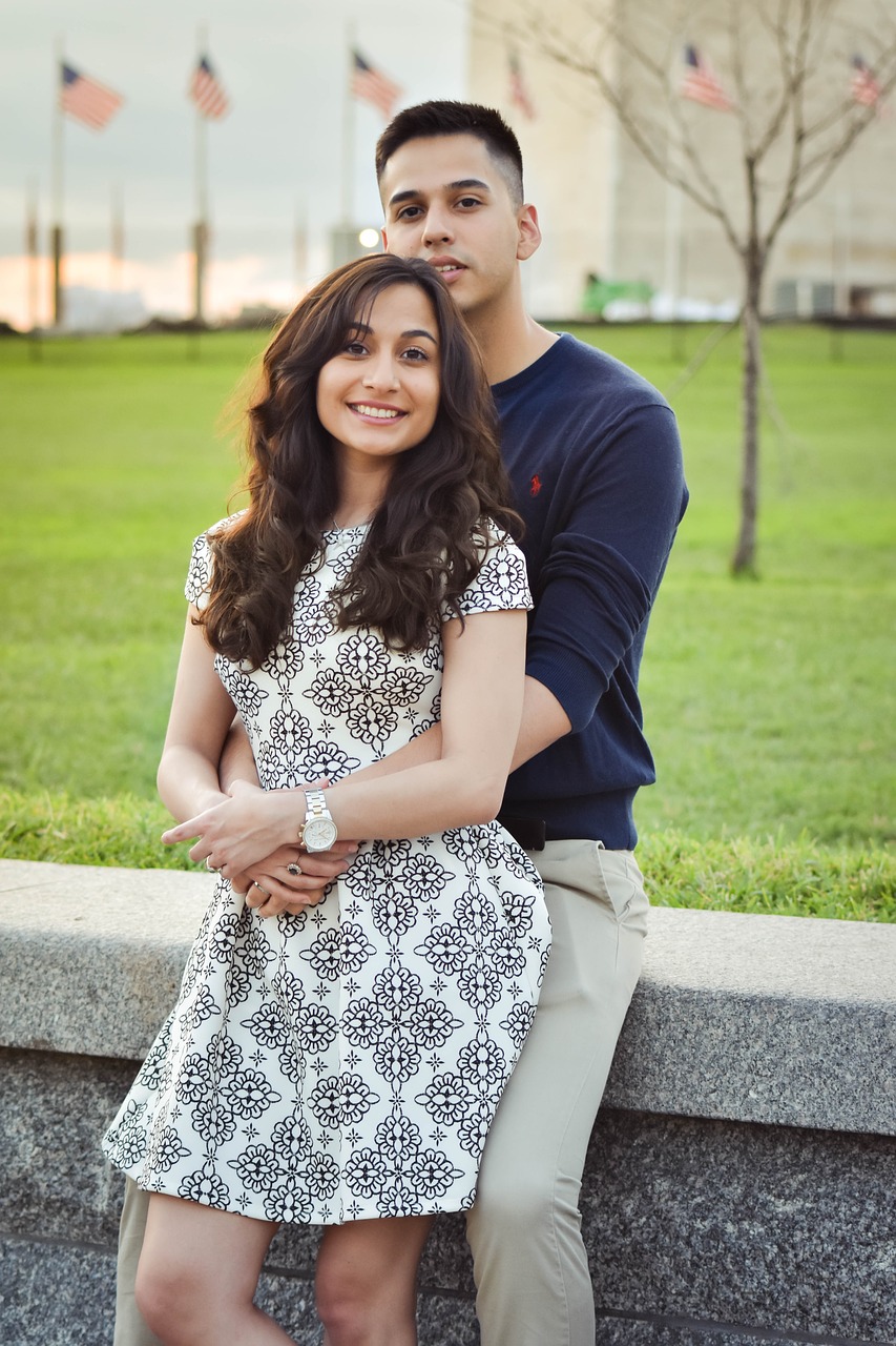 portrait  couple  love free photo