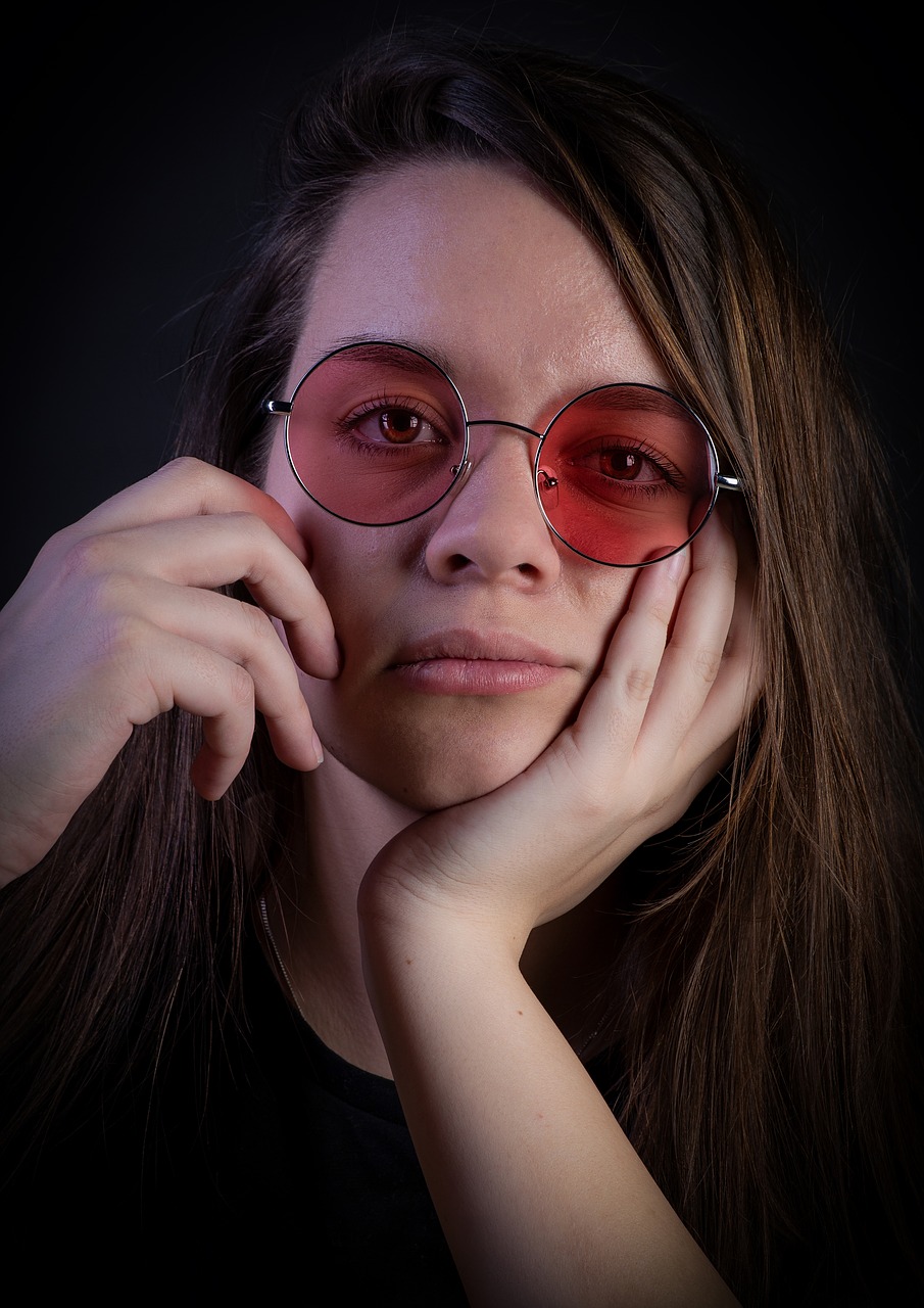 portrait  glasses  face free photo