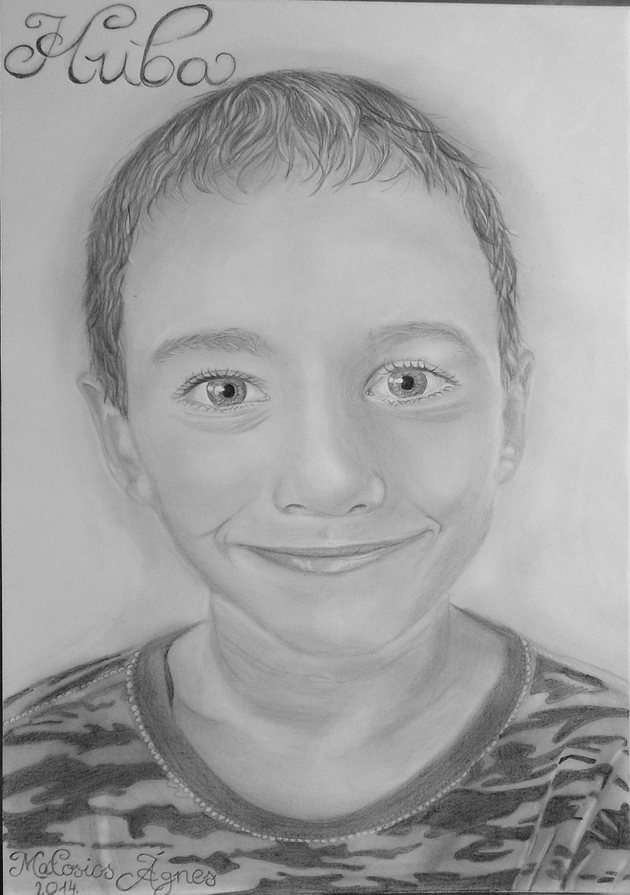 portrait drawing graphite free photo