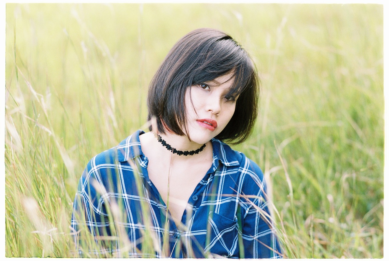 portrait film photography young woman free photo